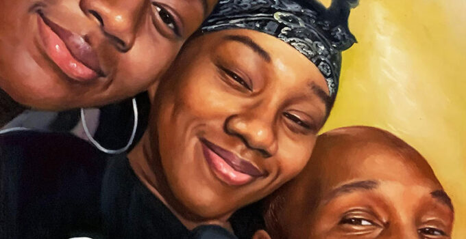 black fathers matter - hand-painted, custom art